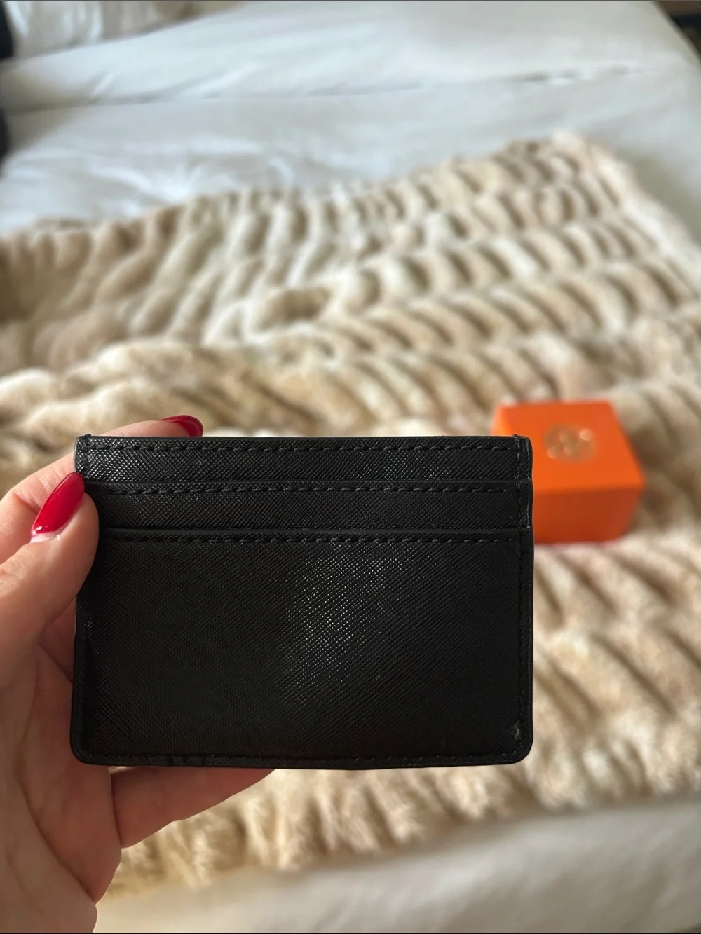 Marc Jacobs Black Card Holder with White Graphic Logo